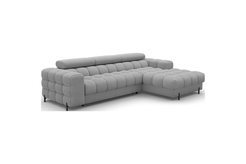 Hjørnesofa Eltap Felro 285x181x93 cm - Sola 04, Grå, Høyre - Møbler - Sofaer - Sovesofaer - Sovesofa divan