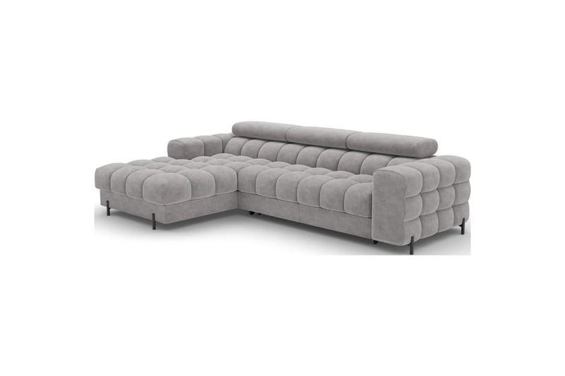 Hjørnesofa Eltap Felro 285x181x93 cm - Sola 04, Grå, Venstre - Møbler - Sofaer - Sovesofaer - Sovesofa divan