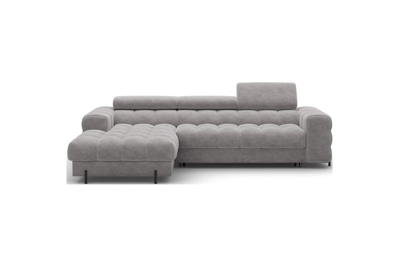 Hjørnesofa Eltap Felro 285x181x93 cm - Sola 04, Grå, Venstre - Møbler - Sofaer - Sovesofaer - Sovesofa divan