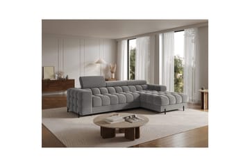Hjørnesofa Eltap Felro 285x181x93 cm - Sola 06, Mørk Grå, Høyre - Møbler - Sofaer - Sovesofaer - Sovesofa divan