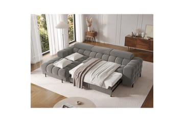 Hjørnesofa Eltap Felro 285x181x93 cm - Sola 06, Mørk Grå, Venstre - Møbler - Sofaer - Sovesofaer - Sovesofa divan