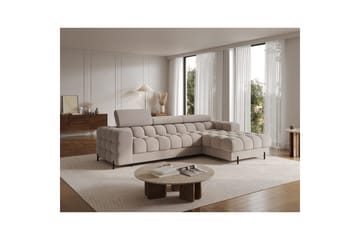 Hjørnesofa Eltap Felro 285x181x93 cm - Sola 18, Beige, Høyre - Møbler - Sofaer - Sovesofaer - Sovesofa divan