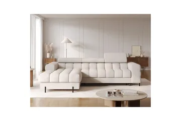 Hjørnesofa Eltap Felro 285x181x93 cm - Sola 18, Beige, Venstre - Møbler - Sofaer - Sovesofaer - Sovesofa divan