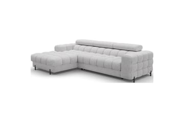Hjørnesofa Eltap Felro 285x181x93 cm - Pellerito 03, Grå, Venstre - Møbler - Sofaer - Sovesofaer - Sovesofa divan