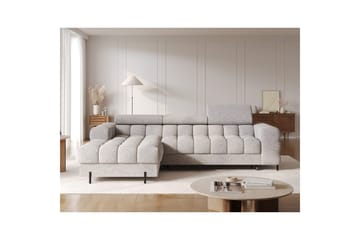 Hjørnesofa Eltap Felro 285x181x93 cm - Pellerito 20, Grå, Venstre - Møbler - Sofaer - Sovesofaer - Sovesofa divan