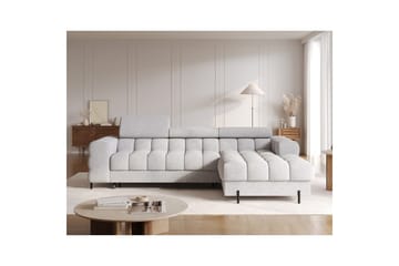 Hjørnesofa Eltap Felro 285x181x93 cm - Pellerito 03, Grå, Høyre - Møbler - Sofaer - Sovesofaer - Sovesofa divan
