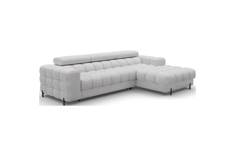 Hjørnesofa Eltap Felro 285x181x93 cm - Pellerito 03, Grå, Høyre - Møbler - Sofaer - Sovesofaer - Sovesofa divan