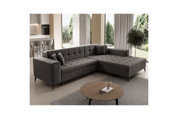 Hjørnesofa Eltap Solange 292x196x84 cm - Berlin 01, Grå, Høyre - Møbler - Sofaer - Sovesofaer - Sovesofa divan