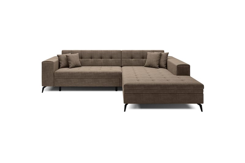Hjørnesofa Eltap Solange 292x196x84 cm - Berlin 03, Beige, Høyre - Møbler - Sofaer - Sovesofaer - Sovesofa divan