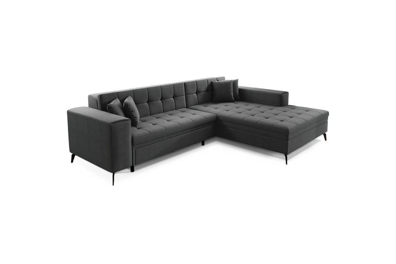 Hjørnesofa Eltap Solange 292x196x84 cm - Inari 96, Mørk grå, Høyre - Møbler - Sofaer - Sovesofaer - Sovesofa divan