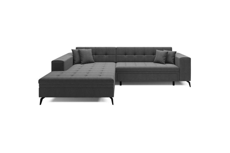 Hjørnesofa Eltap Solange 292x196x84 cm - Inari 96, Mørk grå, Venstre - Møbler - Sofaer - Sovesofaer - Sovesofa divan