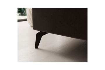 Hjørnesofa Eltap Solange 292x196x84 cm - Mat Velvet 29, Mørk brun, Høyre - Møbler - Sofaer - Sovesofaer - Sovesofa divan