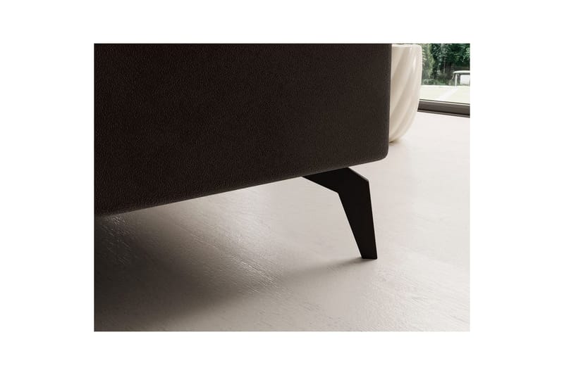 Hjørnesofa Eltap Solange 292x196x84 cm - Mat Velvet 29, Mørk brun, Venstre - Møbler - Sofaer - Sovesofaer - Sovesofa divan