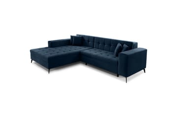 Hjørnesofa Eltap Solange 292x196x84 cm - Monolith 77, Mørk Blå, Venstre - Møbler - Sofaer - Sovesofaer - Sovesofa divan