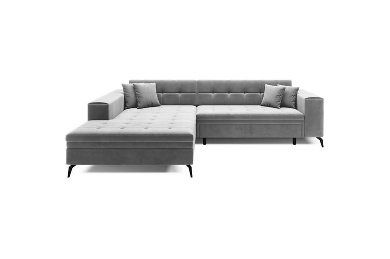 Hjørnesofa Eltap Solange 292x196x84 cm - Monolith 84, Grå, Venstre - Møbler - Sofaer - Sovesofaer - Sovesofa divan