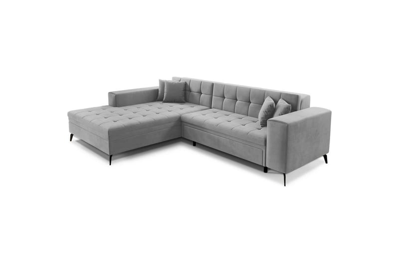 Hjørnesofa Eltap Solange 292x196x84 cm - Monolith 84, Grå, Venstre - Møbler - Sofaer - Sovesofaer - Sovesofa divan