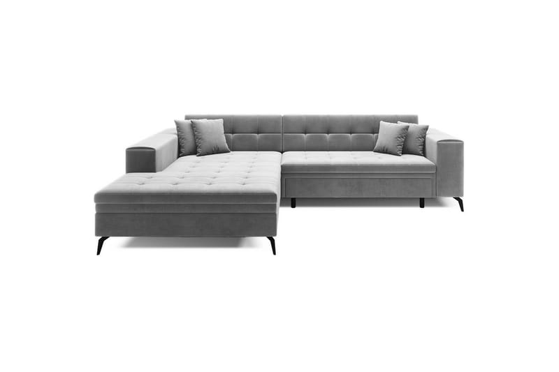 Hjørnesofa Eltap Solange 292x196x84 cm - Monolith 84, Grå, Venstre - Møbler - Sofaer - Sovesofaer - Sovesofa divan