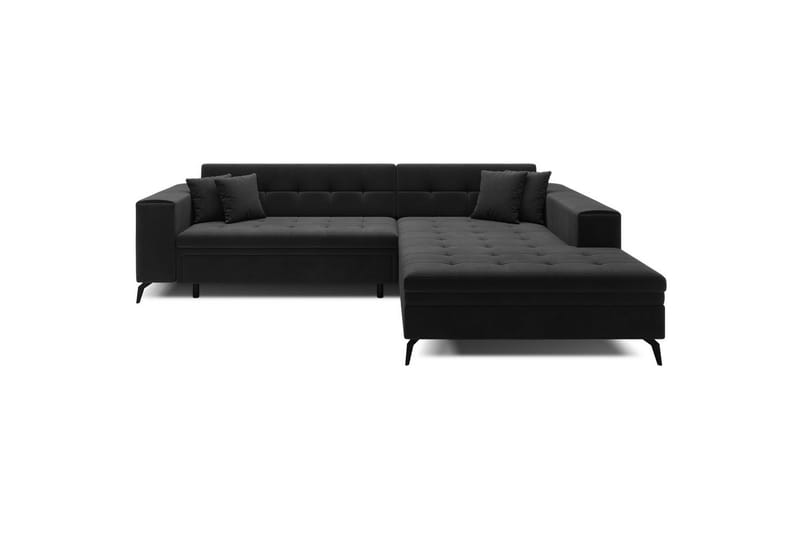 Hjørnesofa Eltap Solange 292x196x84 cm - Monolith 97, Mørk Grå, Høyre - Møbler - Sofaer - Sovesofaer - Sovesofa divan
