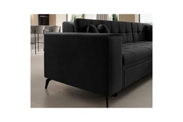 Hjørnesofa Eltap Solange 292x196x84 cm - Monolith 97, Mørk Grå, Høyre - Møbler - Sofaer - Sovesofaer - Sovesofa divan