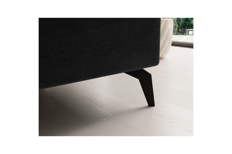 Hjørnesofa Eltap Solange 292x196x84 cm - Monolith 97, Mørk Grå, Venstre - Møbler - Sofaer - Sovesofaer - Sovesofa divan