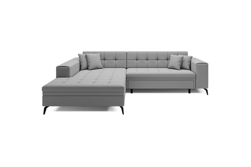 Hjørnesofa Eltap Solange 292x196x84 cm - Omega 02, Grå, Venstre - Møbler - Sofaer - Sovesofaer - Sovesofa divan