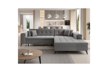 Hjørnesofa Eltap Solange 292x196x84 cm - Omega 13, Grå, Høyre - Møbler - Sofaer - Sovesofaer - Sovesofa divan