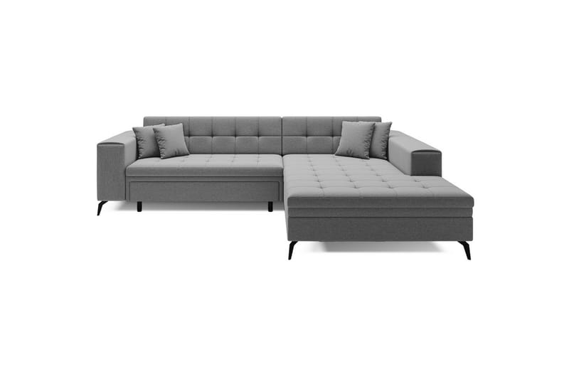 Hjørnesofa Eltap Solange 292x196x84 cm - Omega 13, Grå, Høyre - Møbler - Sofaer - Sovesofaer - Sovesofa divan
