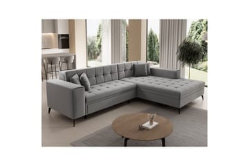 Hjørnesofa Eltap Solange 292x196x84 cm - Omega 13, Grå, Høyre - Møbler - Sofaer - Sovesofaer - Sovesofa divan