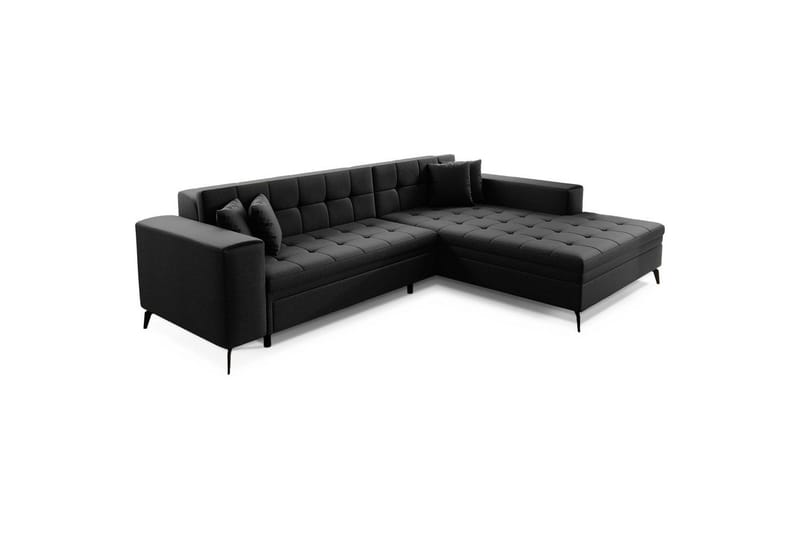 Hjørnesofa Eltap Solange 292x196x84 cm - Sawana 14, Svart, Høyre - Møbler - Sofaer - Sovesofaer - Sovesofa divan