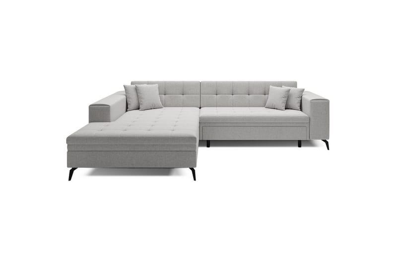 Hjørnesofa Eltap Solange 292x196x84 cm - Trekk 02, Beige, Venstre - Møbler - Sofaer - Sovesofaer - Sovesofa divan