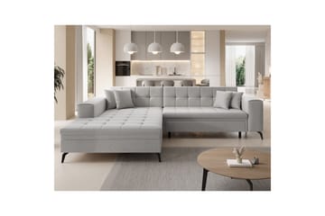 Hjørnesofa Eltap Solange 292x196x84 cm - Trekk 02, Beige, Venstre - Møbler - Sofaer - Sovesofaer - Sovesofa divan