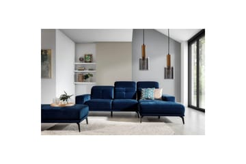 Hjørnesofa Eltap Torrense 265x175x98 cm - Monolith 77, Blå, Høyre - Møbler - Sofaer - Sovesofaer - Sovesofa divan