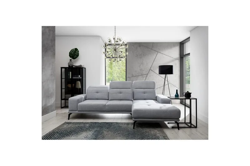 Hjørnesofa Eltap Torrense 265x175x98 cm - Primo 88, grå, Høyre - Møbler - Sofaer - Sovesofaer - Sovesofa divan