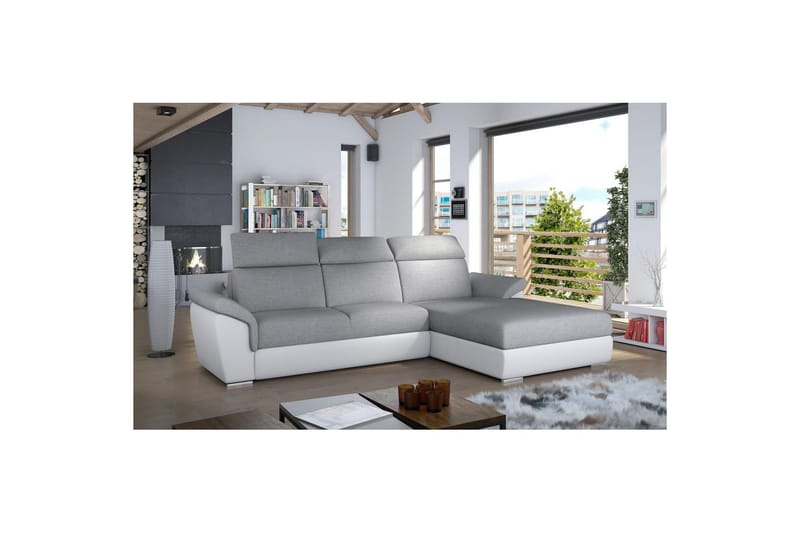 Hjørnesofa Eltap Trevisco 272x216x100 cm, Sawana 21, Soft 17, Grå, Høyre