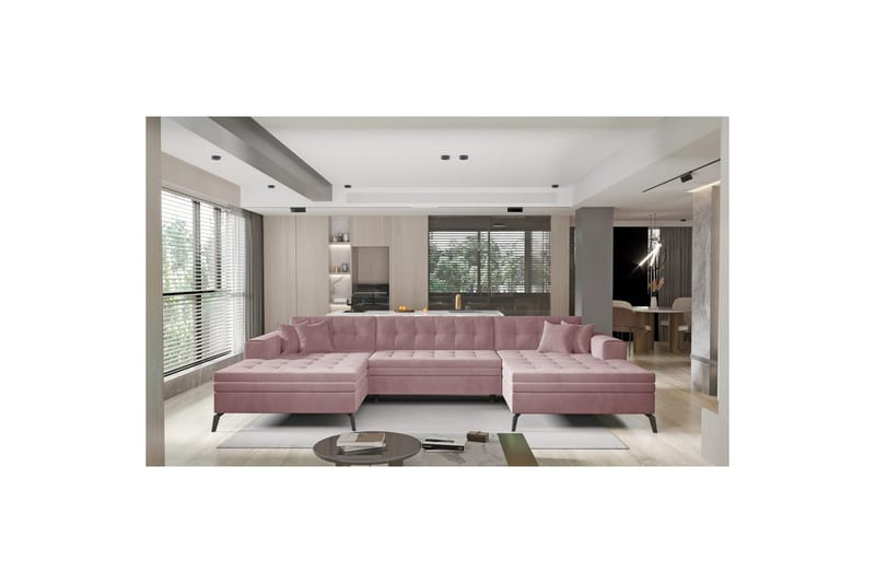 Hjørnesofa Eltap Vertizo 350x170x93 cm - Nube 24, Symmetrisk - Møbler - Sofaer - Sovesofaer - Sovesofa divan