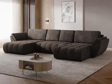 hjørnesofa Faro Lumo 40 - Brun - Møbler - Sofaer - Sovesofaer - Hjørnesovesofa