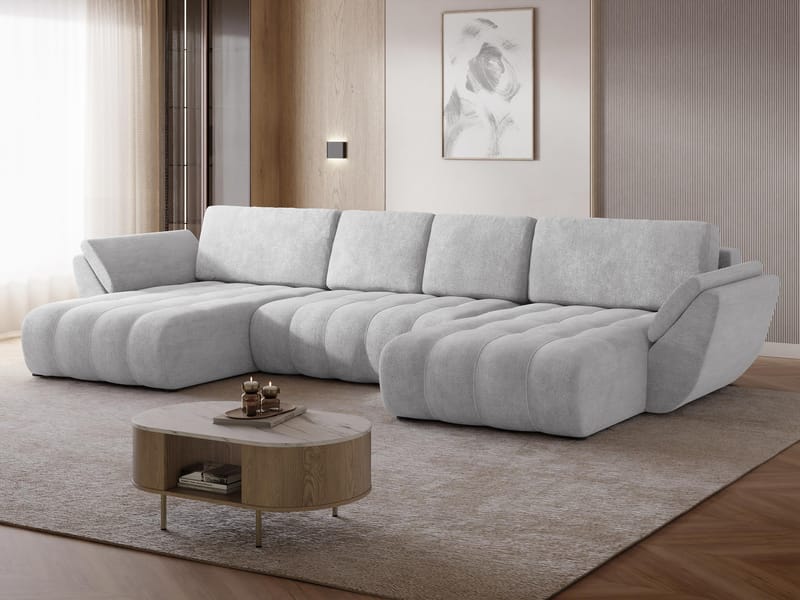 hjørnesofa Faro Lumo 65 - Grå - Møbler - Sofaer - Sovesofaer - Hjørnesovesofa