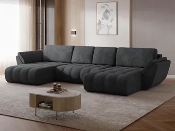 hjørnesofa Faro Margo 227.09 - Svart - Møbler - Sofaer - Sovesofaer - Hjørnesovesofa