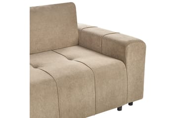 Hjørnesofa høyrevendt Innvik - Brun, 213x156 cm - Møbler - Sofaer - Sovesofaer - Langsgående sovesofa