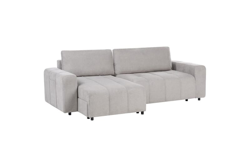 Hjørnesofa høyrevendt Innvik - Grå, 213x156 cm - Møbler - Sofaer - Sovesofaer - Langsgående sovesofa
