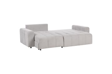 Hjørnesofa høyrevendt Innvik - Grå, 213x156 cm - Møbler - Sofaer - Sovesofaer - Langsgående sovesofa