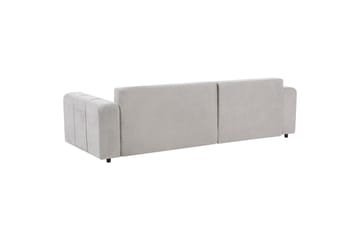 Hjørnesofa høyrevendt Innvik - Grå, 213x156 cm - Møbler - Sofaer - Sovesofaer - Langsgående sovesofa