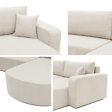 hjørnesofa Hjørnesofa ZERTE Lumo 55 Venstre - Møbler - Sofaer - Sovesofaer - Langsgående sovesofa