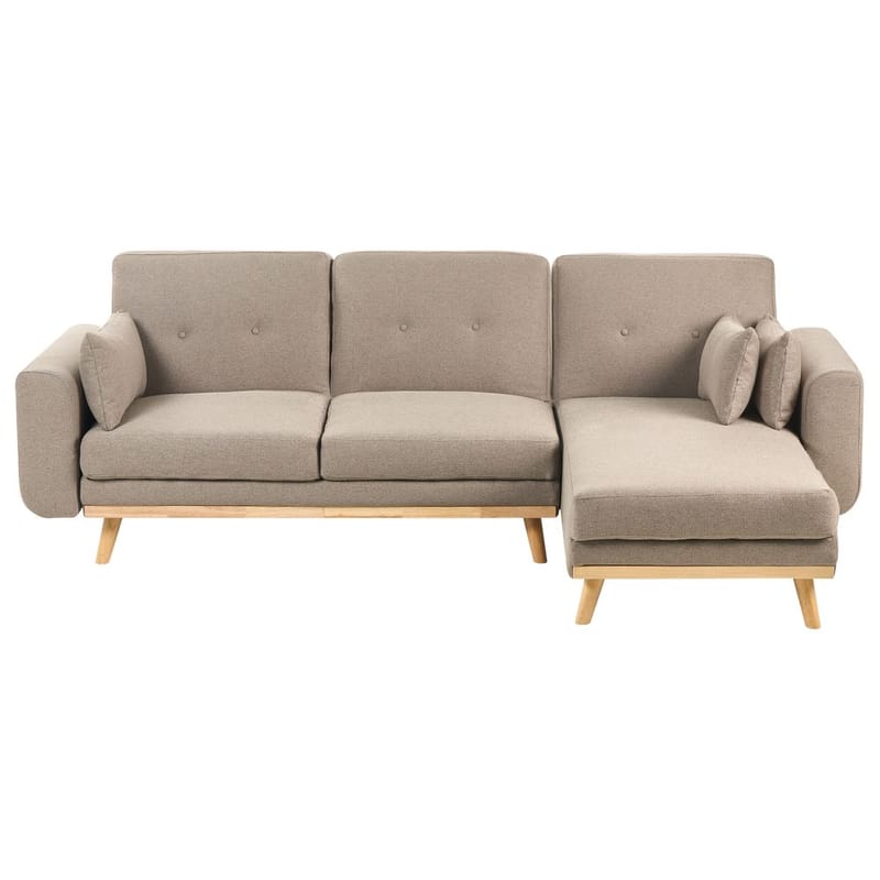 Hjørnesofa Kaarina - Brun, Svart - Møbler - Sofaer - Sovesofaer - Hjørnesovesofa