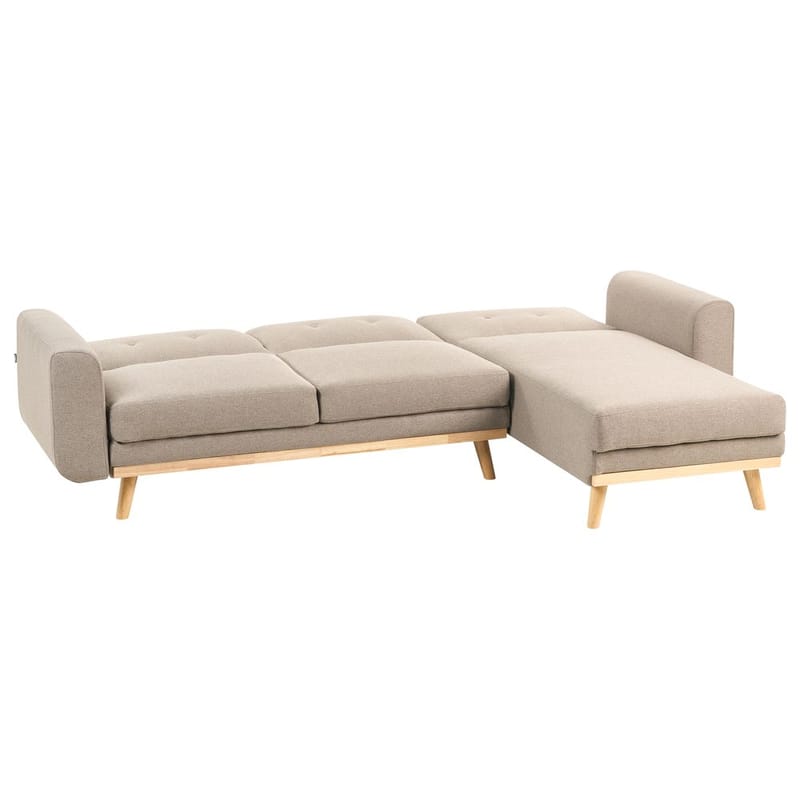 Hjørnesofa Kaarina - Brun, Svart - Møbler - Sofaer - Sovesofaer - Hjørnesovesofa