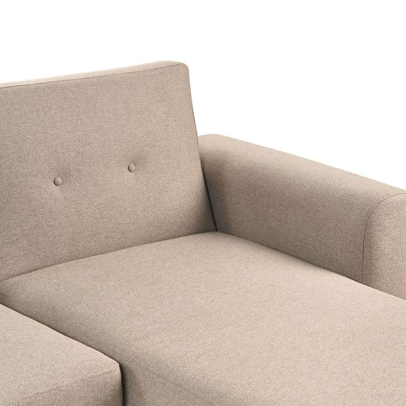 Hjørnesofa Kaarina - Brun, Svart - Møbler - Sofaer - Sovesofaer - Hjørnesovesofa