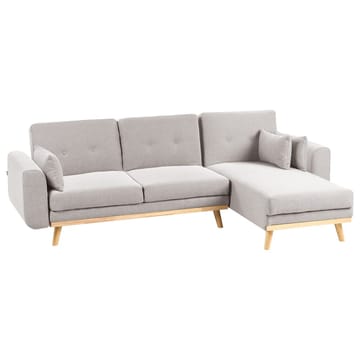 Hjørnesofa Kaarina - Grå, brun - Møbler - Sofaer - Sovesofaer - Hjørnesovesofa