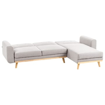 Hjørnesofa Kaarina - Grå, brun - Møbler - Sofaer - Sovesofaer - Hjørnesovesofa