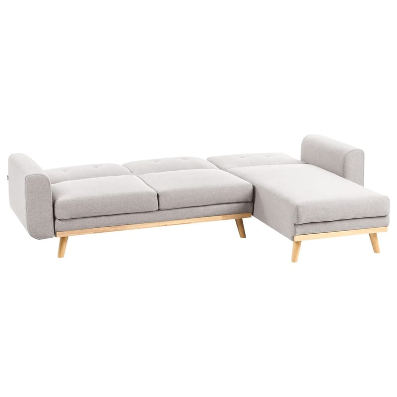 Hjørnesofa Kaarina - Grå, brun - Møbler - Sofaer - Sovesofaer - Hjørnesovesofa