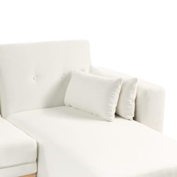 Hjørnesofa Kaarina - Hvit, brun - Møbler - Sofaer - Sovesofaer - Hjørnesovesofa